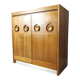 Vintage brutalist bar cabinet 1970s