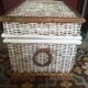 Two-coloured rattan box