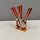 Fruit knife set, Art Deco. Sollingen Germany 1920-40s