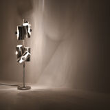 1970s Modernist Brushed Aluminium Floor Lamp