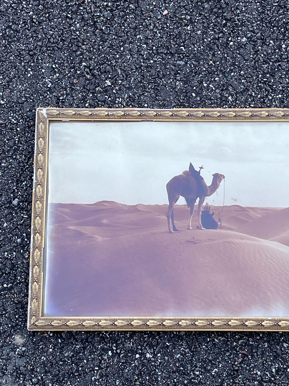 Old photograph from 1920 signed by Alexandre Bourgault, an Orientalist.