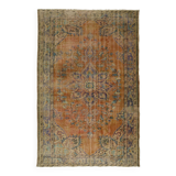 Turkish Anatolian Handmade Vintage Rug 287 cm x 193 cm