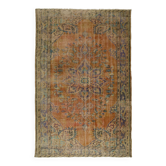 Turkish Anatolian Handmade Vintage Rug 287 cm x 193 cm