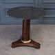 Mahogany pedestal table was central foot tripod gray marble of Sainte Anne nineteenth