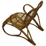 Vintage Rattan Chair Dirk Van Sliedregt Rohe Noordwolde 1960