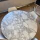 Saarinen marble table Edition Knoll and its 4 tulip chairs (set of 5)