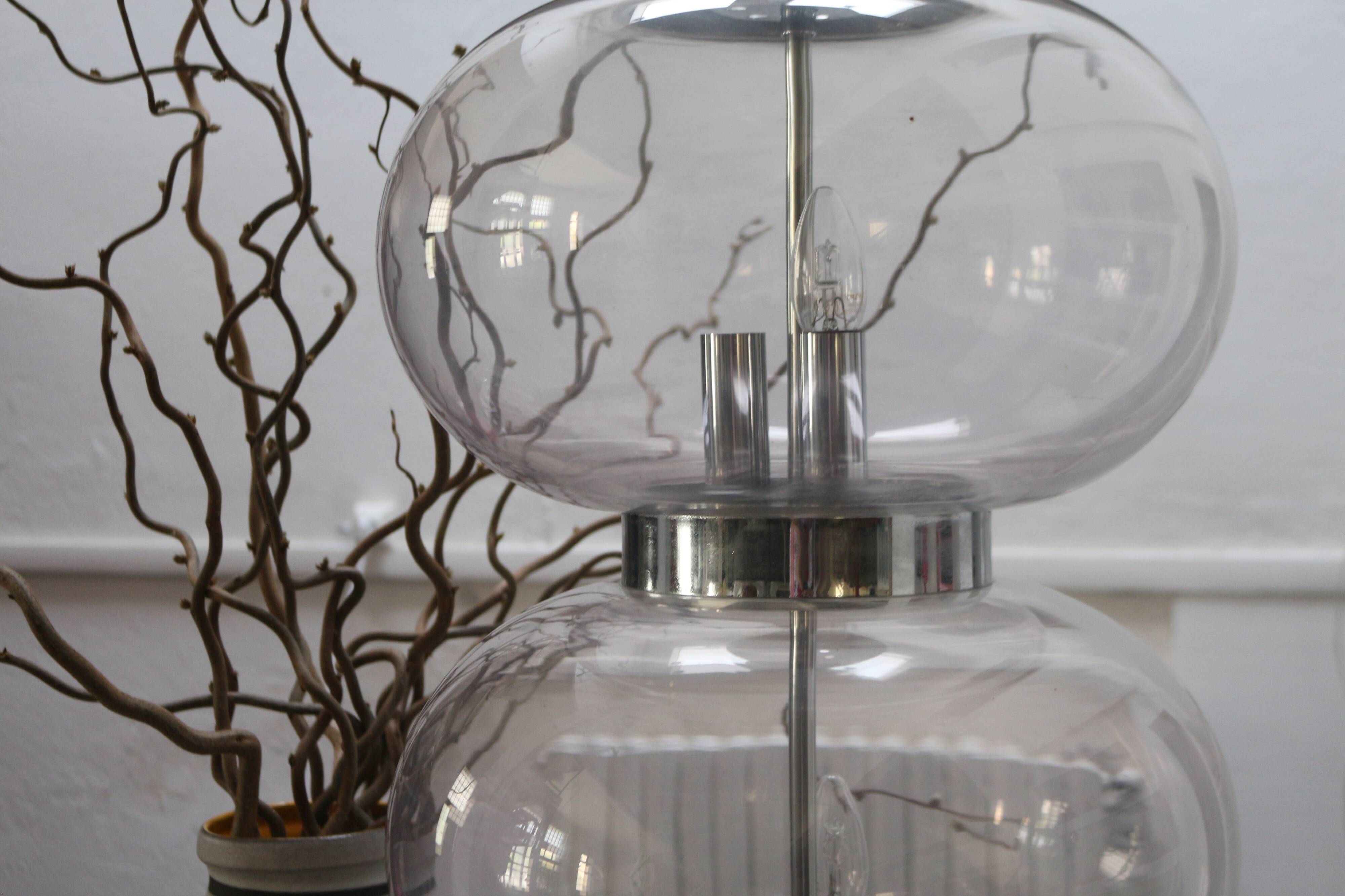 Lamp 70s glass globes