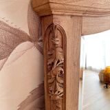 Large antique carved wooden mirror – Louis XV style – 140 x 90 cm