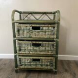Meuble rotin vintage
