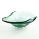 Mid-century modern decorative bowl, glass, Val Saint Lambert, Belgium, 1950s
