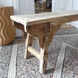 Recycled teak bench