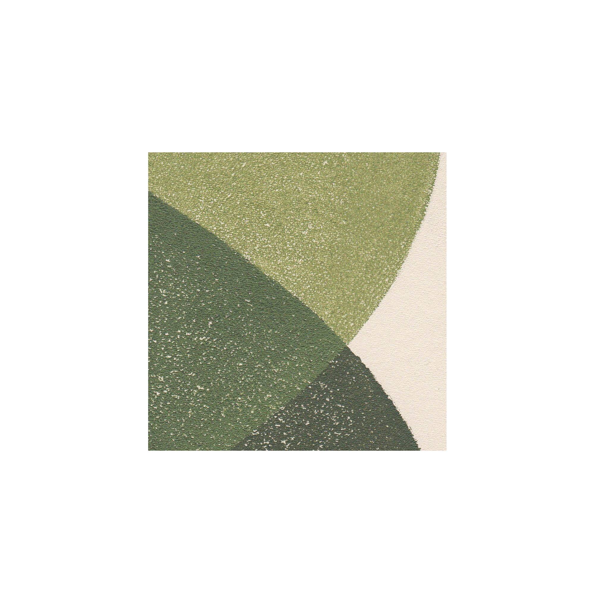 Abstract painting on paper - sage green illustration signed Eawy