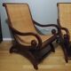 Deux fauteuils coloniaux planteurs