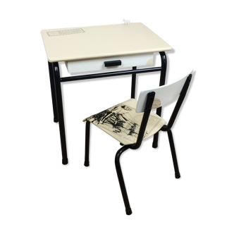 Bureau écolier beige