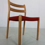 4 chairs model 84 by Niels Otto Moller for Højbjerg, Denmark 1970s