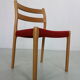 4 chaises modèle 84 de Niels Otto Moller pour Højbjerg, Danemark années 1970