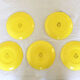 Set of 5 plates salins france yellow