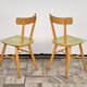 Set of 2 Beech Chairs, 1960s, Czechoslovakia