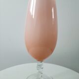 Italian vase pink blown glass
