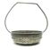 Art Deco sugar bowl, silver-plated brass, Poland, 1920s