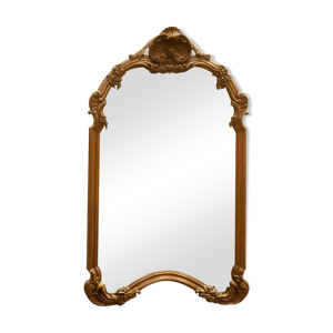 Miroir en bois sculpté de style