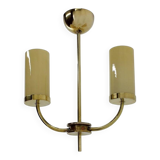 Brass Art Deco Bauhaus pendant / 1930s