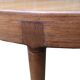 Table Harry Ostergaard ronde extensible teck 1960 estampillée