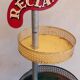 Grocery store display 1950 1960 Paris France perforated sheet metal rigitulle