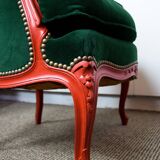 Pair of Louis XV style armchairs