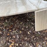 Travertine coffee table