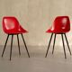Paire de chaises en fibre de verre