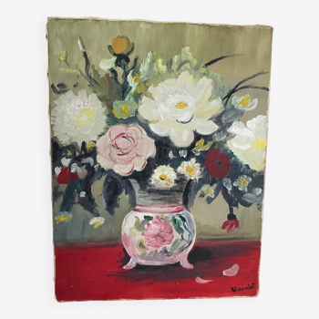 Painting bouquet of flowers