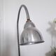 Workshop / industrial lamp - Orientable - Brushed metal - 50s