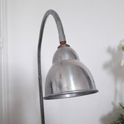 Workshop / industrial lamp - Orientable - Brushed metal - 50s