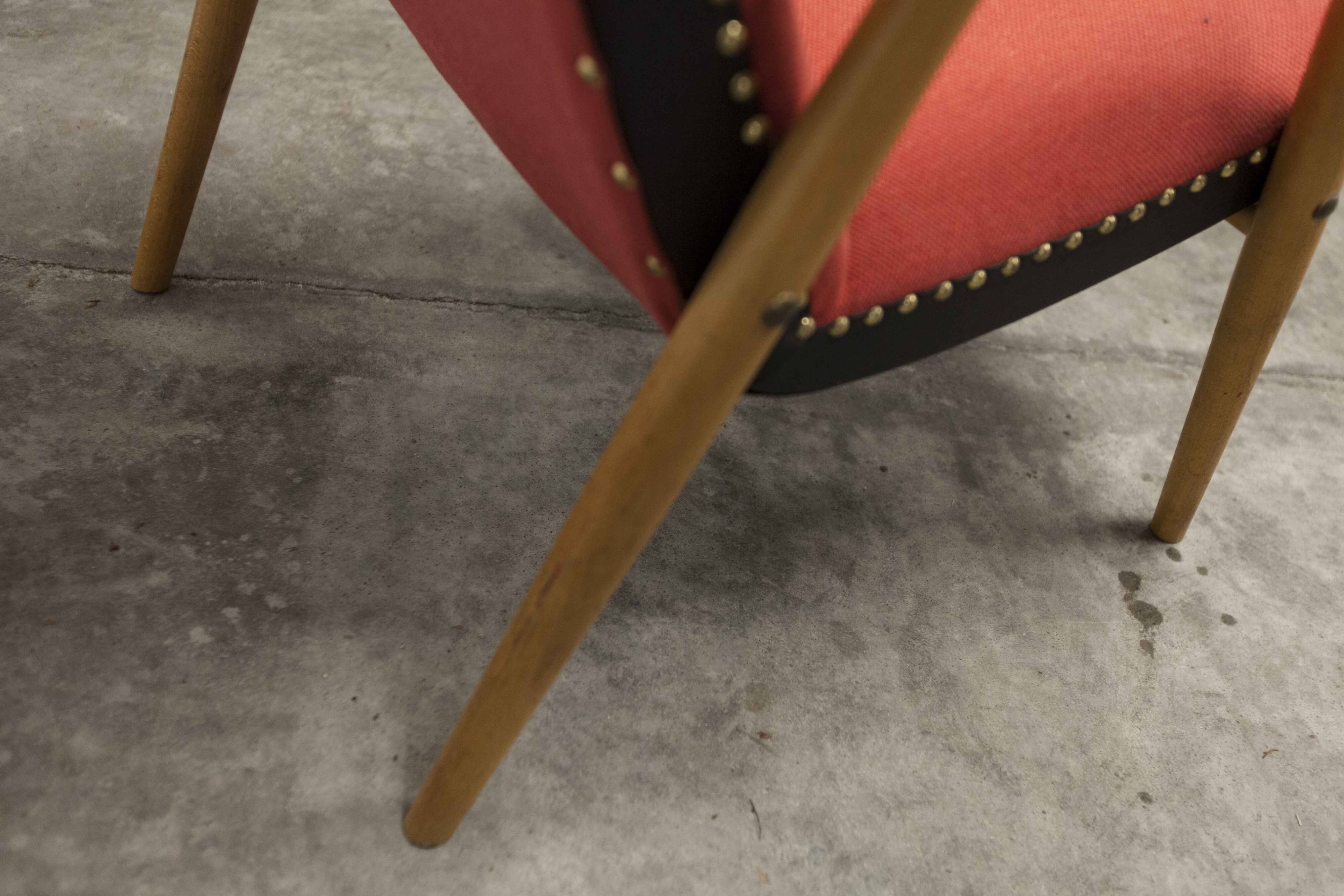 Scandinavian rockabilly armchair 1950s