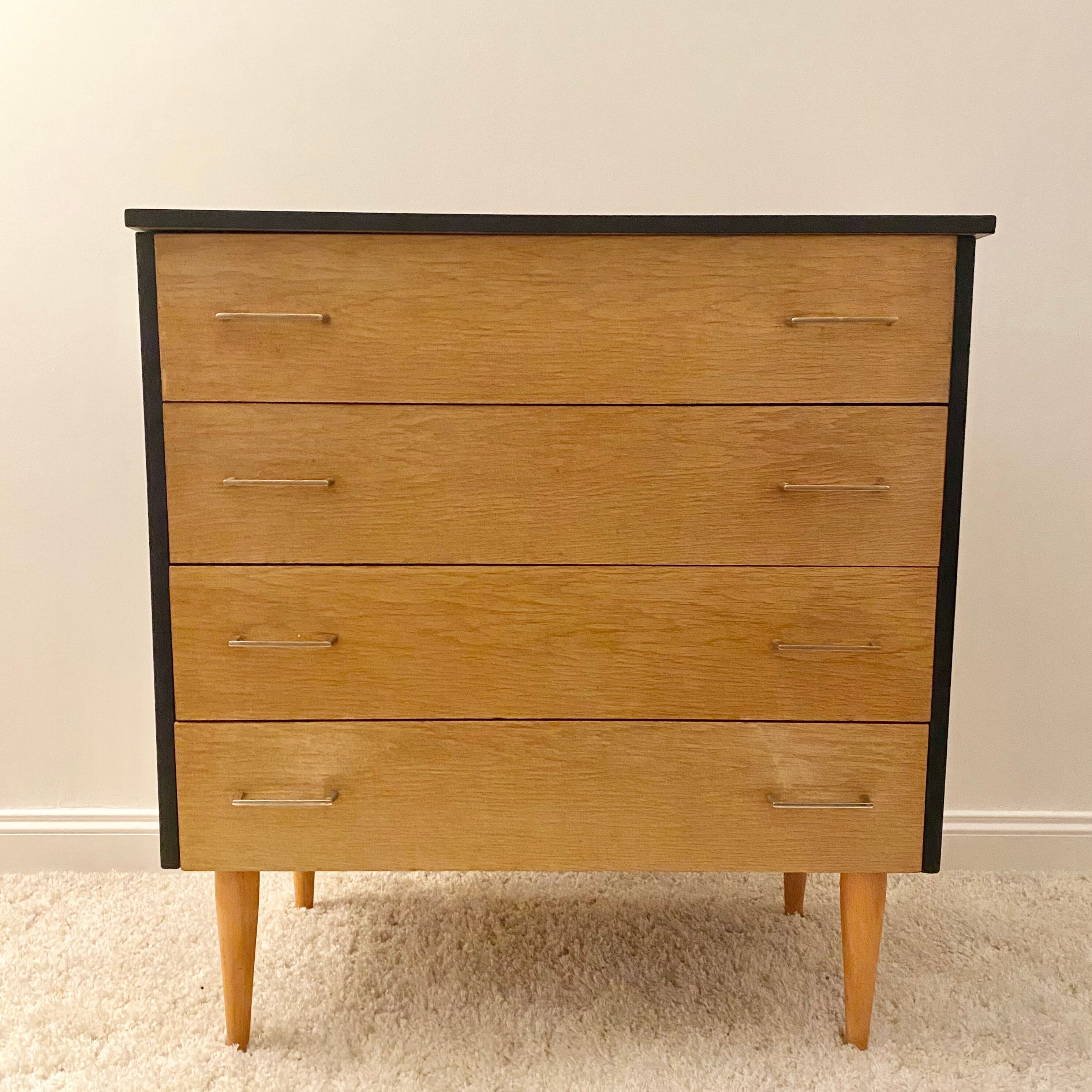 Vintage dressing table chest of drawers