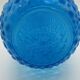 Bottle blue glass vintage italy