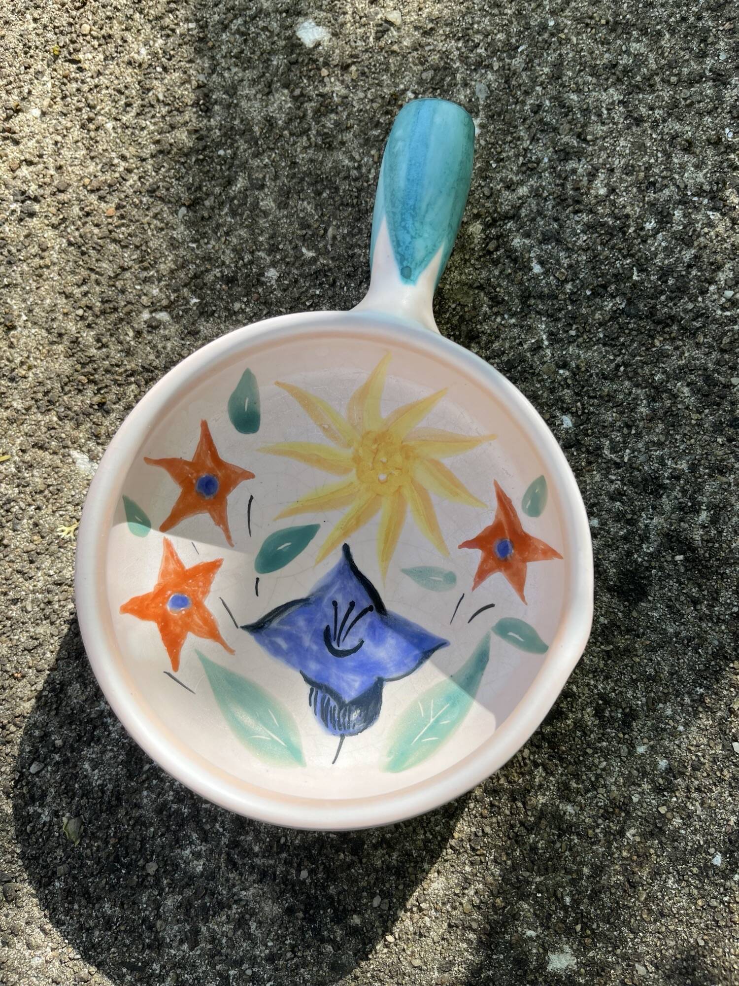 Fifties Vallauris style flower pan
