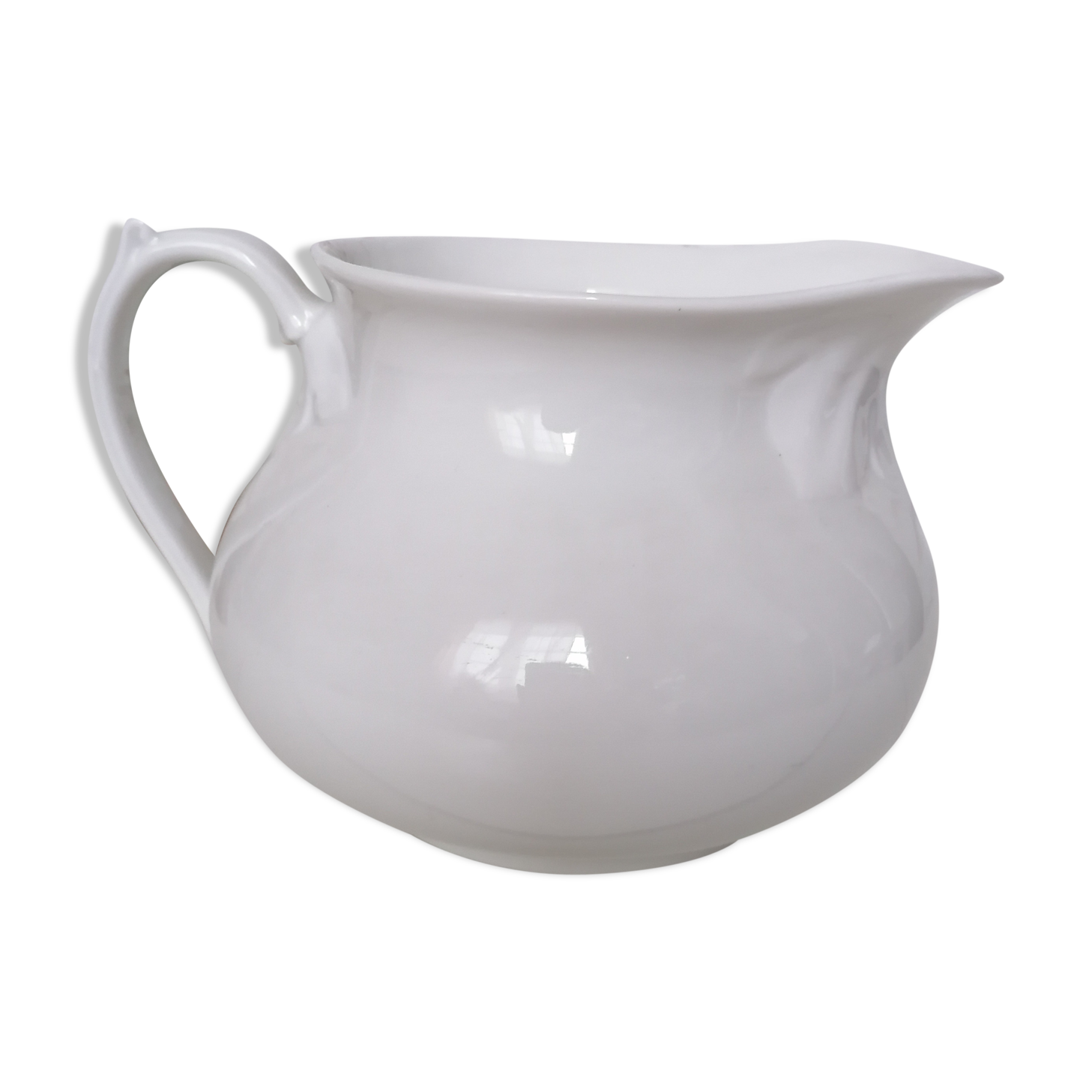 White porcelain pitcher