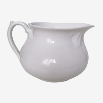 White porcelain pitcher