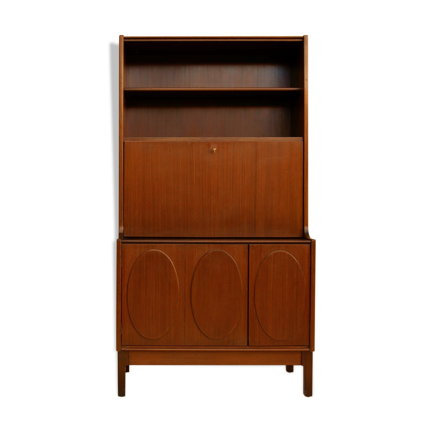 Vintage teak secretary furniture by Roche Bobois editions