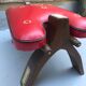 Vintage camel saddle stool