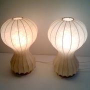 Set of 2 "Cocoon" desk lamps by the Castiglioni Brothers for Flos 1962