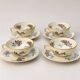 Set of 4 tea cups and saucers Bernardaud Limoges – Chinese Birds