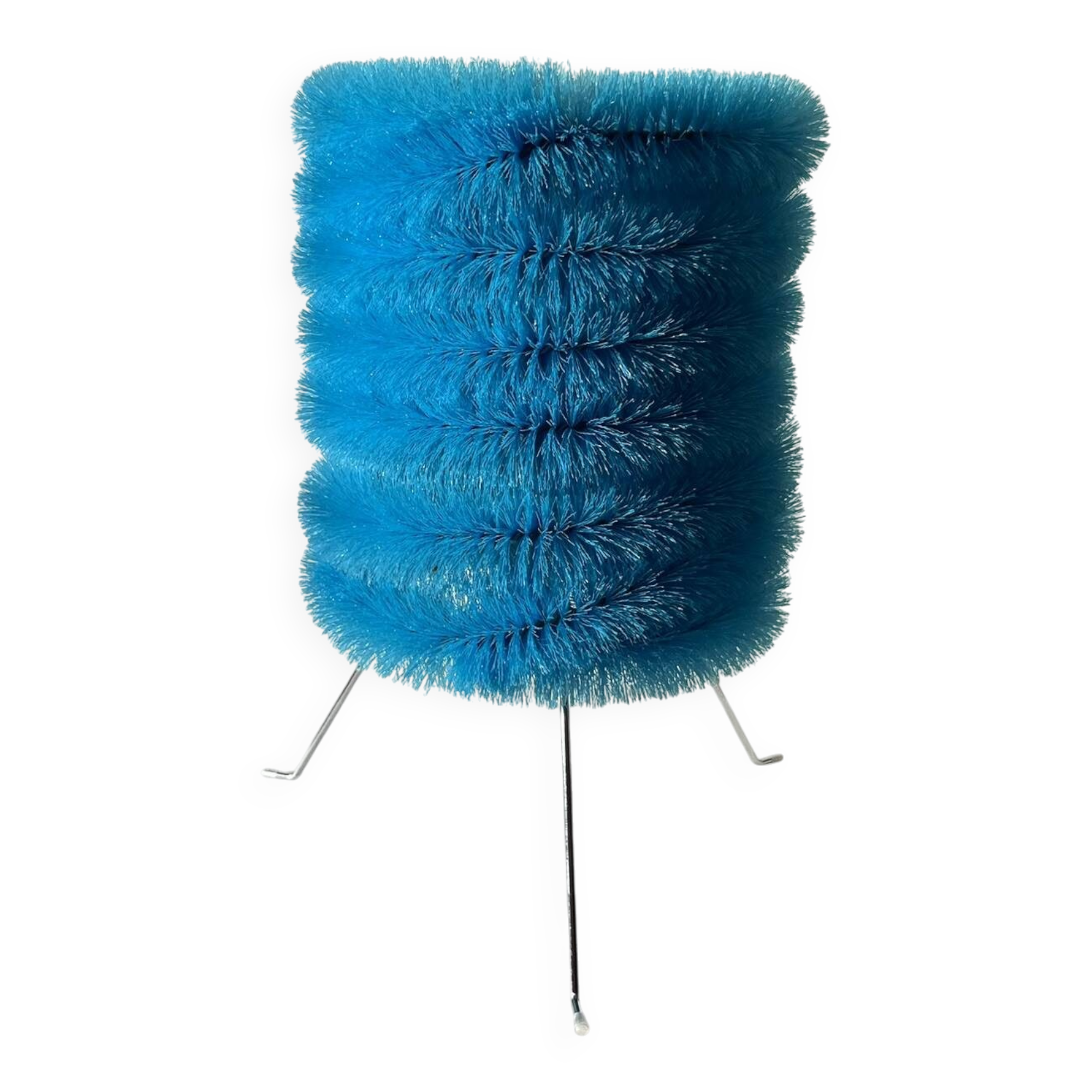 Table lamp, blue brush, rare vintage IKEA, model LYSBOJ, avant-garde design