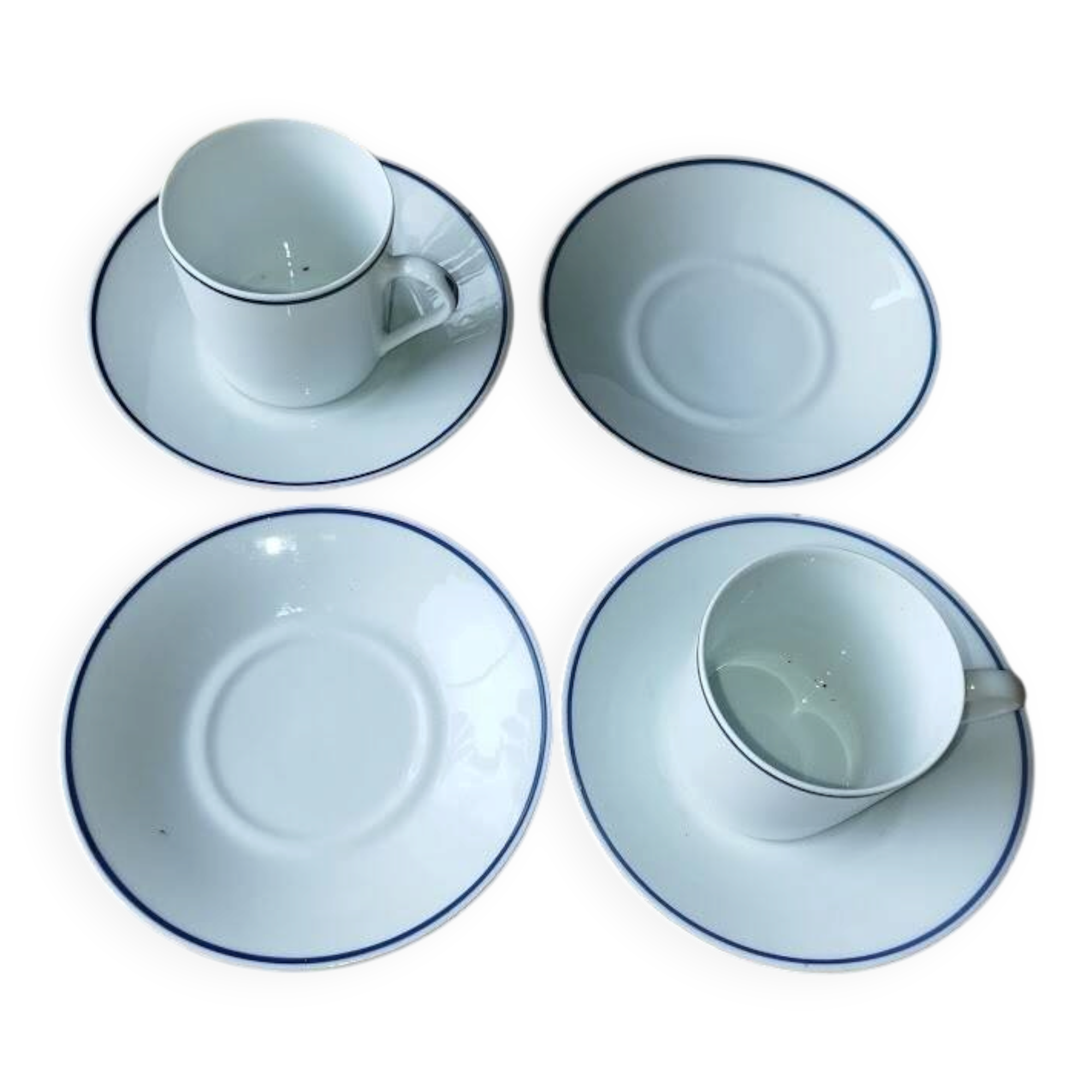 Coffee service for 2 people limoges tharaud "horizon" – 6 pieces