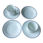Service à café 2 personnes limoges tharaud "horizon" –6 pièces