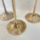 Set of 6 silver-plated champagne flutes – 1970s
