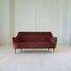 "Samsas" canapé in rare velvet by Carl Malmsten from the mid-century, Sweden, 1960s.