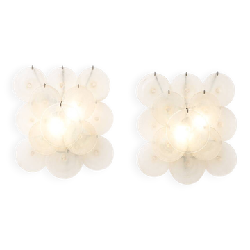 Paire d'appliques Carlo Nason en verre de Murano - années 1960